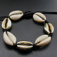 Load image into Gallery viewer, Hot Sale Handmade Natural Seashell Hand Knit Bracelet Shells Bracelets Women Accessories Beaded Strand Bracelet