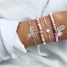 Load image into Gallery viewer, 30 Mixed Turtle Marble Lotus Heart Bracelet Set Bohemian Women Multi-layer Beaded Bracelet Vintage Tassel Bracelet Wholesale