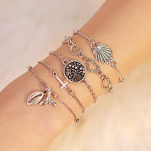 Load image into Gallery viewer, accesorios mujer Bohemian charm bead Bracelet Women tassel heart tree bijoux acier inoxydable femme Sets Jewelry armband