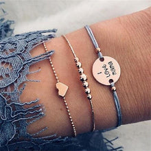 Load image into Gallery viewer, 30 Style Boho Bangle Elephant Heart Shell Star Moon Bow Map Crystal Bead Bracelet Women Charm Party Wedding Jewelry Accessories